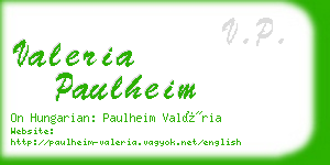 valeria paulheim business card